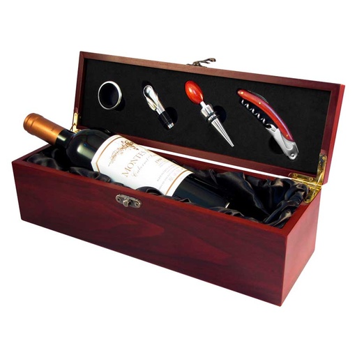 [W5-46] Caja De Madera Para Vino -[W5]d