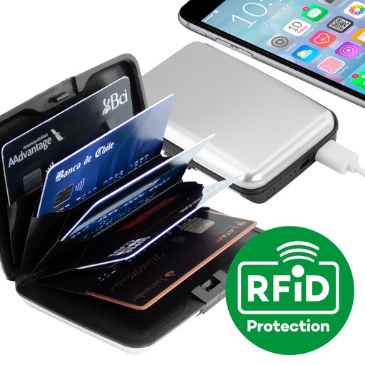 [F11-00] Porta-Tarjetas Anti-Clonación Power Bank -[F11]d