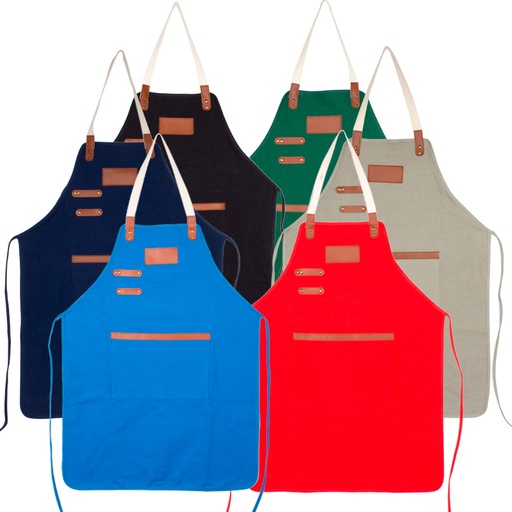 [H70] Pechera Asador Canvas Algodón 10 Onzas -[H70]d
