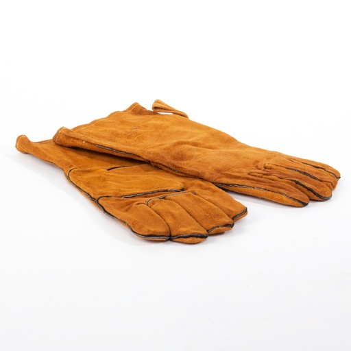 [H61-10] Par De Guantes De Cuero Gamuza -[H61]d
