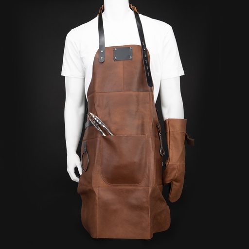[H71-49] Set Asador De Gamuza De Búfalo -[H71]d