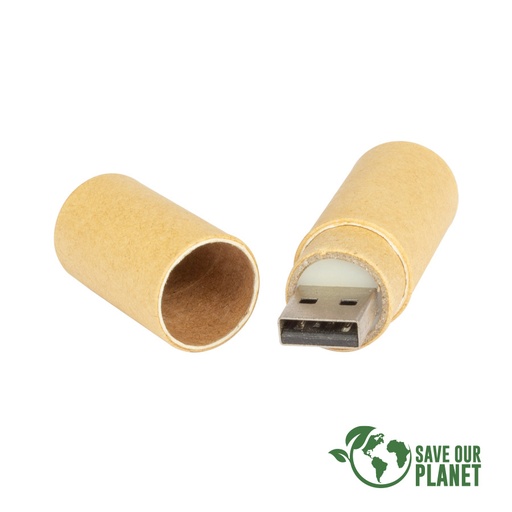 [C14] USB Pendrive Ecológico 4GB De Cartón -[C14]d