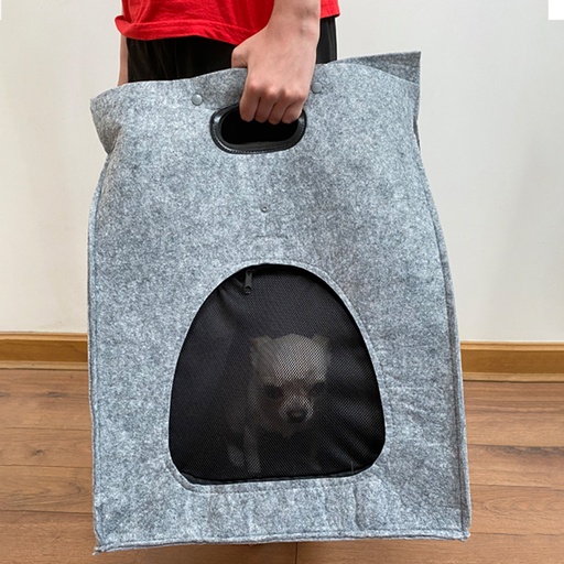 [D45-07] Bolso De FieLro Porta-Mascota -[D45]d