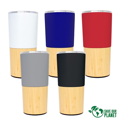[M56] Mug Metálico/Bamboo «Aurus» 500 cc -[M56]d