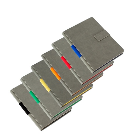 [N33] Cuaderno Gris Cierre Imantado -[N33]d