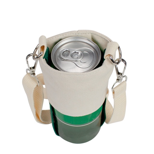[G8-11] Porta-Lata O Vaso De Café Colgante,-en-Tela Canvas -[G8]d