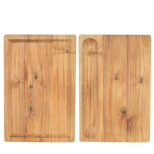 [H66-12] Tabla Gigante Doble De Acacia -[H66]d