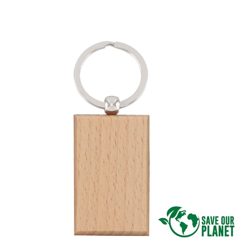 [K37-12] Llavero Rectangular De Madera -[K37]d
