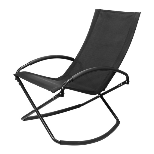 [S63-08] Silla Mecedora Negra Con Apoya-Brazos -[S63]d
