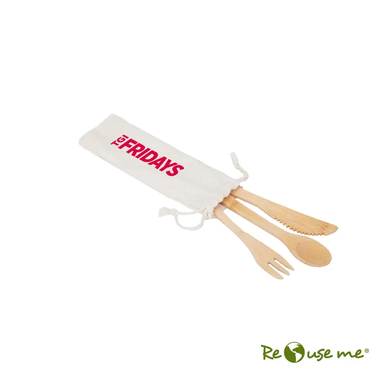 [SKU188] Set Cutlery Bamboo -[SKU188]a