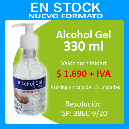[603020021] Alcohol Gel 330 ml.