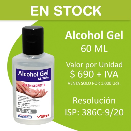 [603020000] Alcohol Gel 60 ml