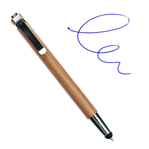 [601060004] Bolígrafo Bamboo con puntero Touch-screen -[B22]b