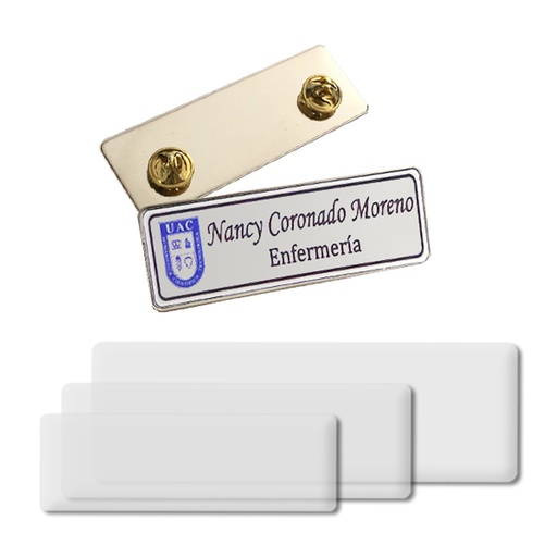 [591080222] Piocha Placa con Broche + Domo