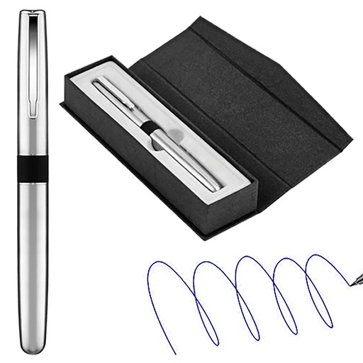 [601060182] Roller plateado con estuche -[B60]b