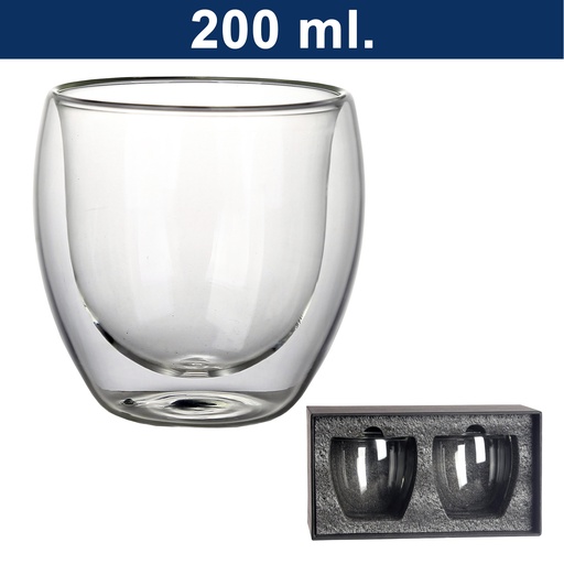 [601063351] Set de 2 vasos de vidrio doble pared -[M5]b