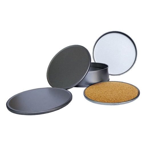 [601056365] Set de Posavasos Aluminio Corcho -[T13]b