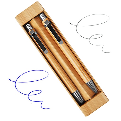 [601060006] Set Portaminas y Bolígrafo Touch-Screen Bamboo -[B91]b