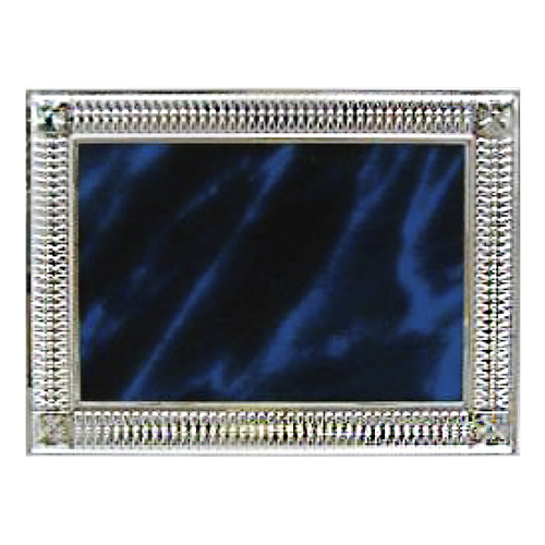 [AP18] Placa AP18 - Plateado Azul -[AP18PLATA]b