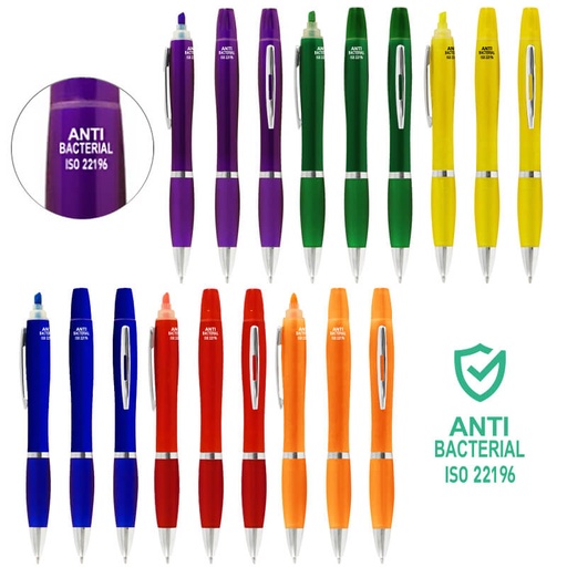 [CO30] Bolígrafo Anti-Bacterial Destacador -[CO30]b