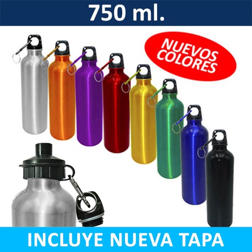 Botella Deportiva Aluminio -[M50]b