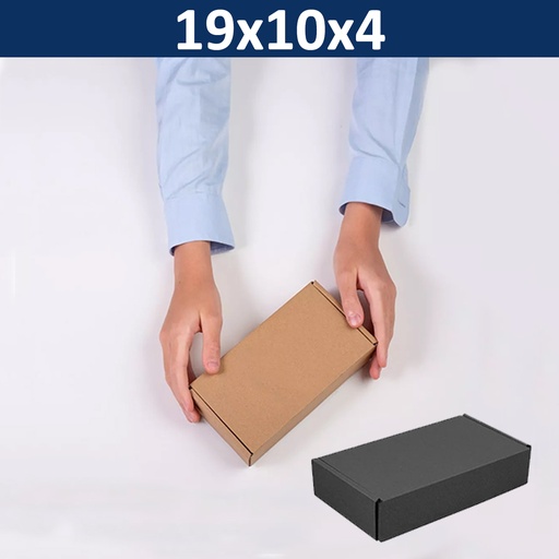 [19x10x4] Caja Cartón Autoarmable Microcorrugado 19x10x4