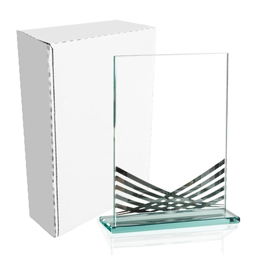 [2353] Galvano cristal Rectangular Jade 2353
