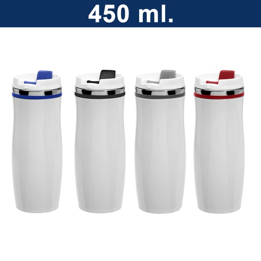[M17] Mug Tazón Acero Inoxidable Térmico M17 Blanco -[M17]b