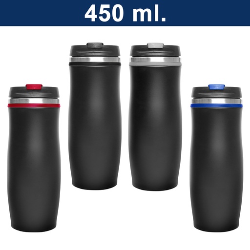 [M18] Mug Térmico Acero inoxidable Negro -[M18]b