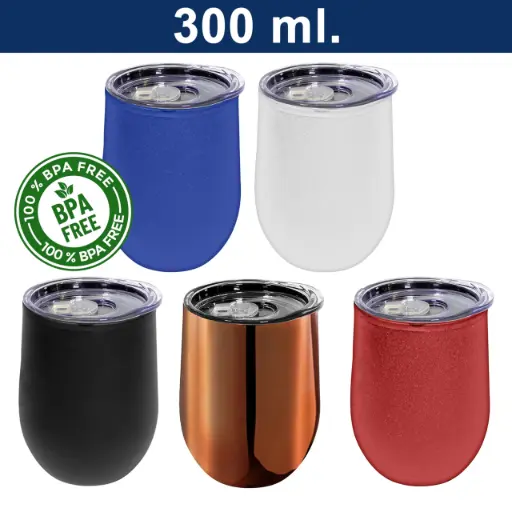 Mug Tazón Acero Inoxidable  / Plástico -[M19]b
