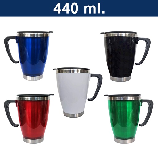[M29] Mug Térmico Cónico Acero Inoxidable PVC -[M29]b
