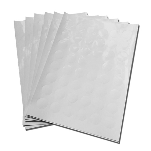 [Papel Troquelado para Domos 25 y 50 mm.] Papel Troquelado para Pins 25 y 50 mm.