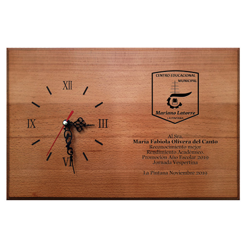 [RETABLORELOJ] Retablo de madera con Reloj Mecánico RR