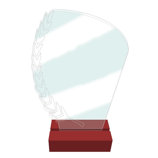 [Trofeo Acrílico Laurel] Trofeo Acrílico Laurel