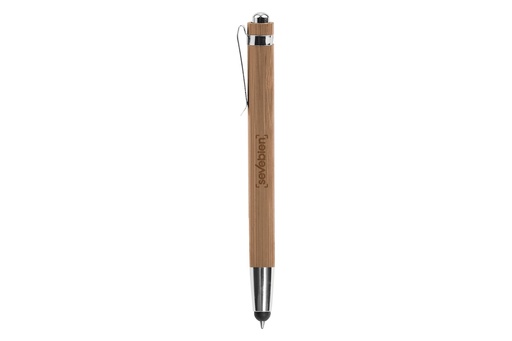 [BP218-TA] Boligrafo Touch De Bambú "Nagano Touch" Tinta Azul -[BP218-TA]c