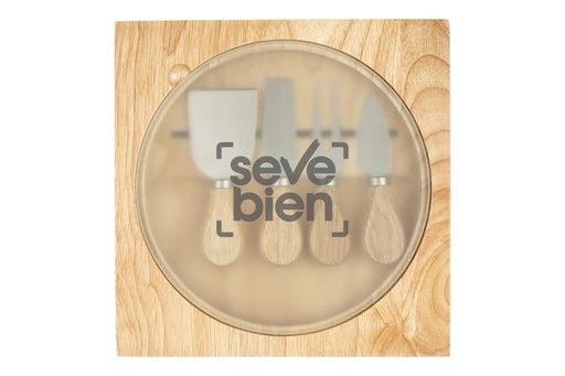[T466] Tabla Para Quesos "Suiza" -[T466]c