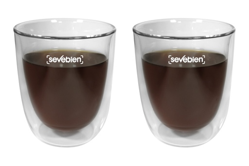[T549-00] Set De Vasos De Vidrio “double” -[T549]c