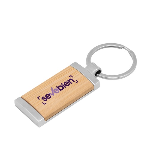 [T647] Llavero De Bambú "Tag" -[T647]c