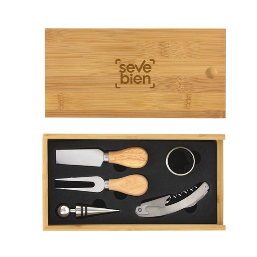 [T708] Set De Vino Y Tabla Para Quesos "Winchester" -[T708]c