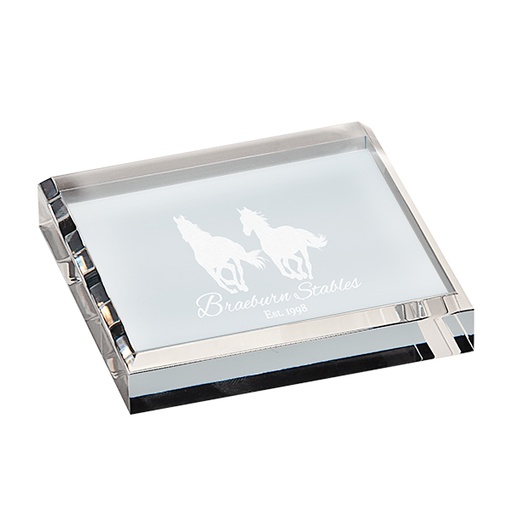 [591089211] Acrílico Cuadrado Clear Pisapapeles -[BACO044]b