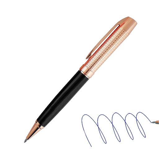 [601060190] Bolígrafo Metálico Encobrizado Negro -[L75]b
