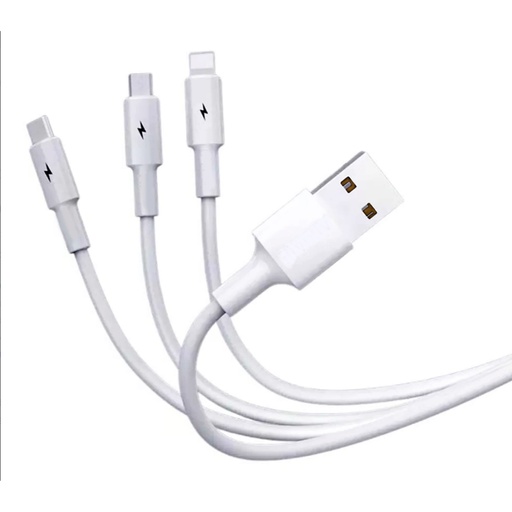 [601054369] Cable Conector Multicargador Blanco -[T66]b