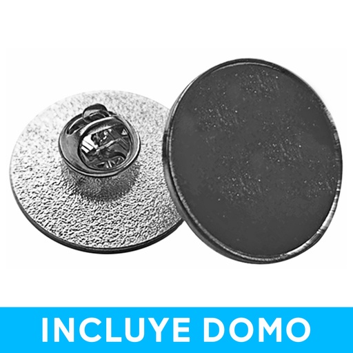 [591080129] Pins Broche Redondo Plateado 25mm