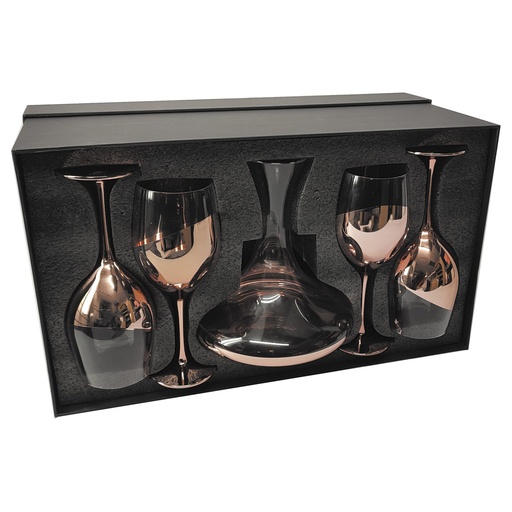 [601063380] Set de Copas y Decantador para Vinos Encobrizado -[M88]b