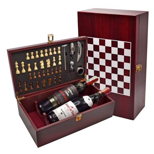 [601070003] Juego Cachos Ajedrez Caoba Set JC03 -[601070003]b
