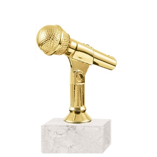 [591094158] Trofeo plástico FR Micrófono