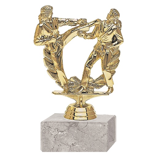 [591094009] Trofeo Plástico Karate Femenino Doble