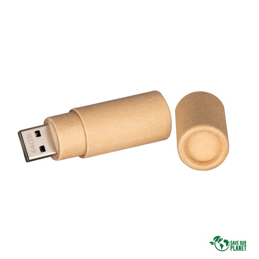 [C114] USB Pendrive Ecológico 64GB De Cartón -[C114]d