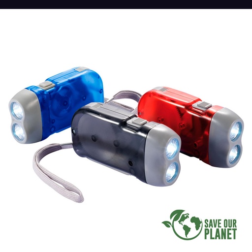 [K8] Linterna Led Con Dínamo -[K8]d