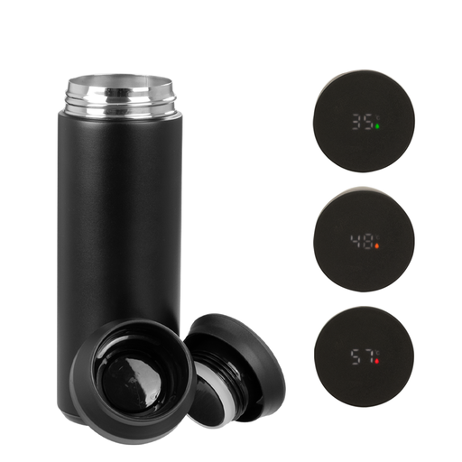 [M39] Termo Doble Pared De Acero, Con Termómetro Digital "Smart Lid", 480 cc -[M39]d